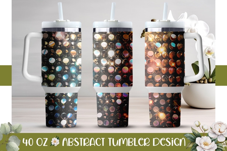 Sparkle Tumbler Wrap, Sequin 40 Oz Tumbler Design