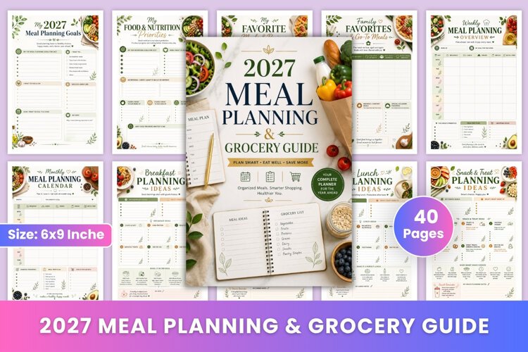 2027 Meal Planning & Grocery Guide example image 1