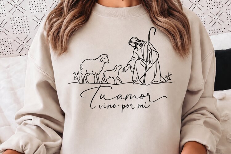 Tu Amor Vino Por Mi Christian PNG, Spanish Good Shepherd Fai example image 1