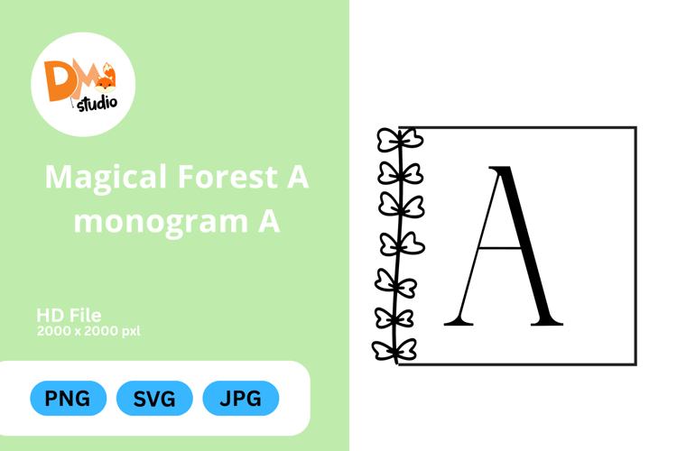 Magical Forest Monogram Symbol