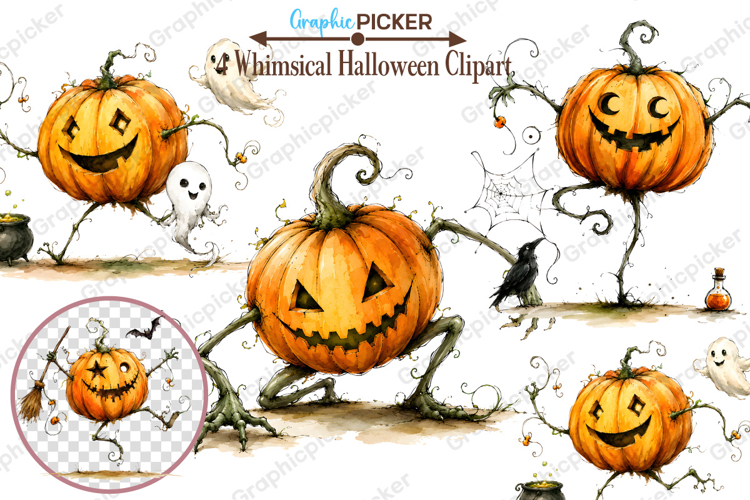 Vintage Pumpkin Clipart Image 23