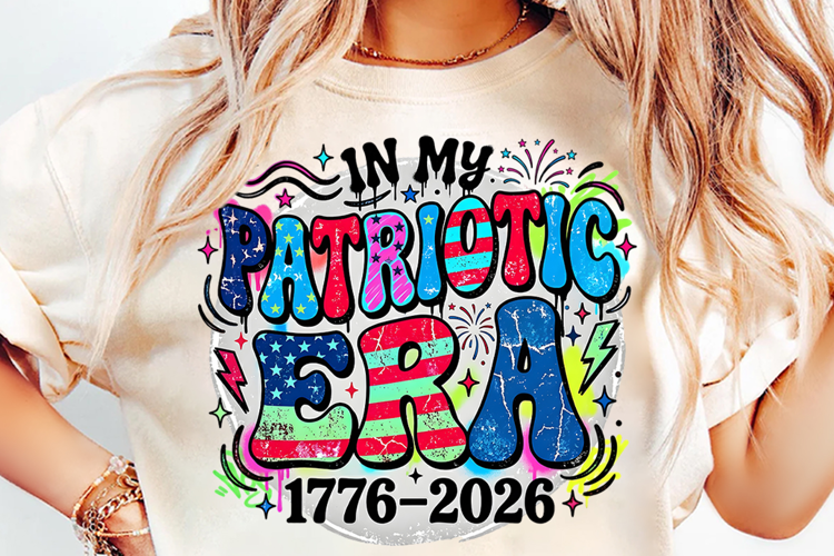 250th Anniversary In My Patriotic Era 1776-2026 T-Shirt PNG