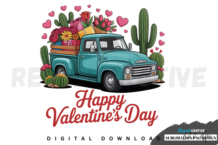 Happy Valentines Day PNG, Valentines Day Sublimation PNG