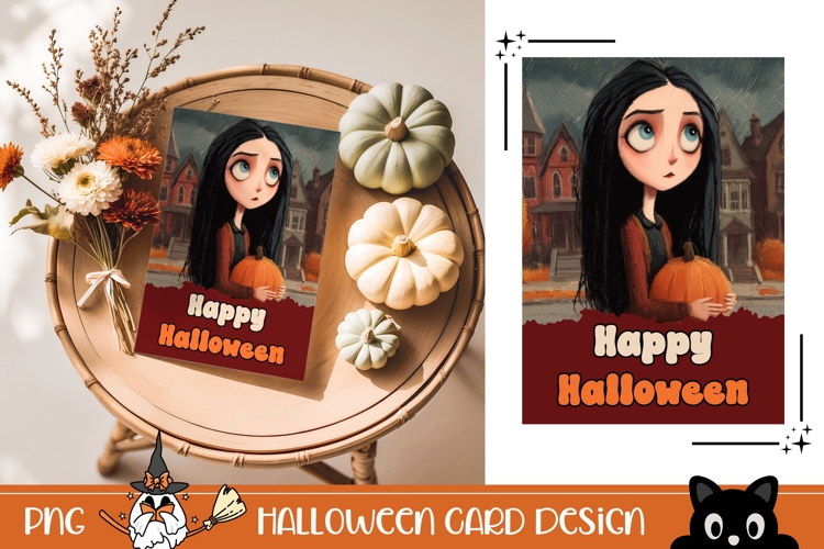 Happy Halloween Greeting Card, Kids Halloween Wall Art