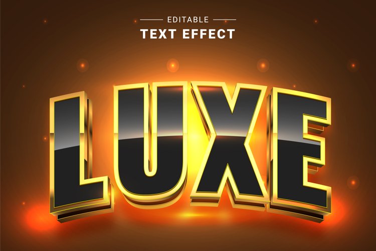 Editable Text Effect for Illustrator. Vector Graphic styles
