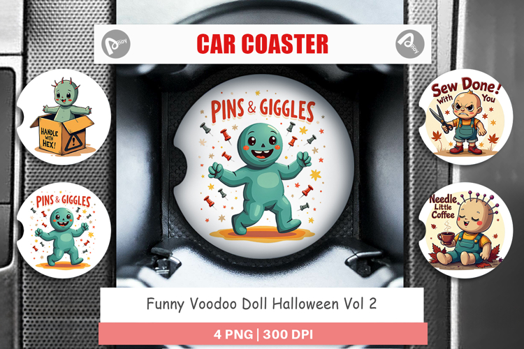 Car Coaster Sublimation Template  Image 6
