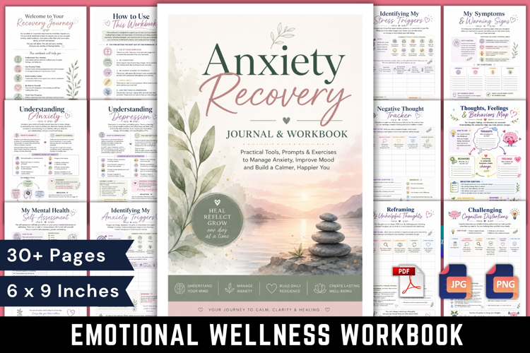 Anxiety Recovery Journal & Workbook