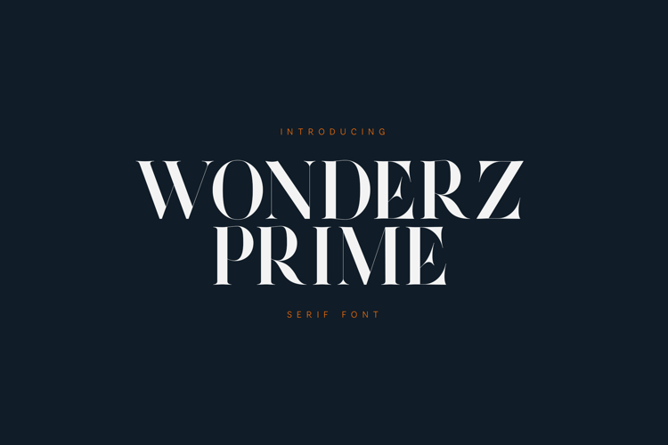Wonderz Prime Luxury Modern Serif Font