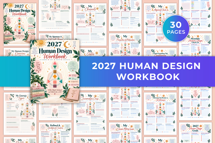2027 Human Design Workbook Kdp interiors