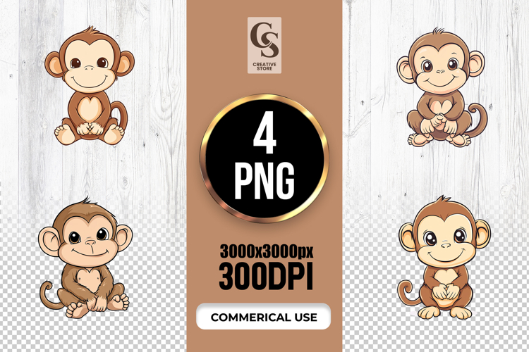 Cute Monkey Clipart