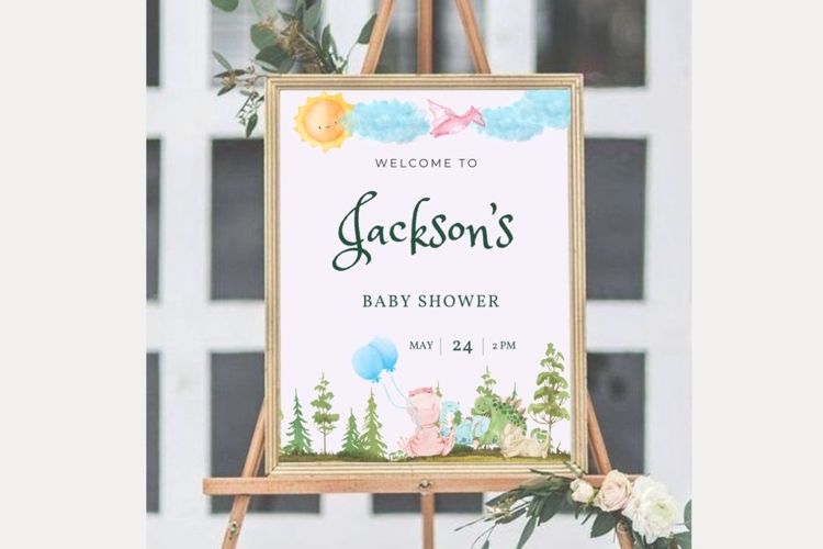 Baby Shower Welcome Template 43
