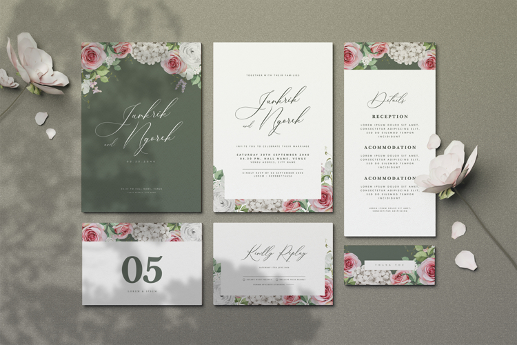 Wedding Invitation Card Template Image 3