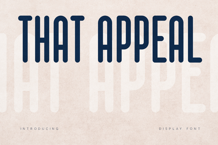 That Appeal Bold Condensed Display Font