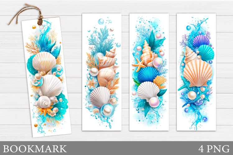 Seashell Bookmark Design. Seashell Bookmark Printable