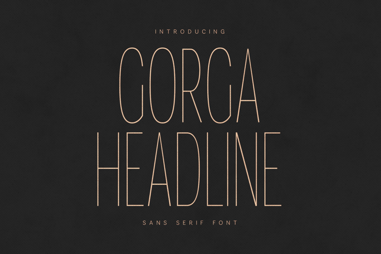 Gorga Headline Modern Sans Serif Font