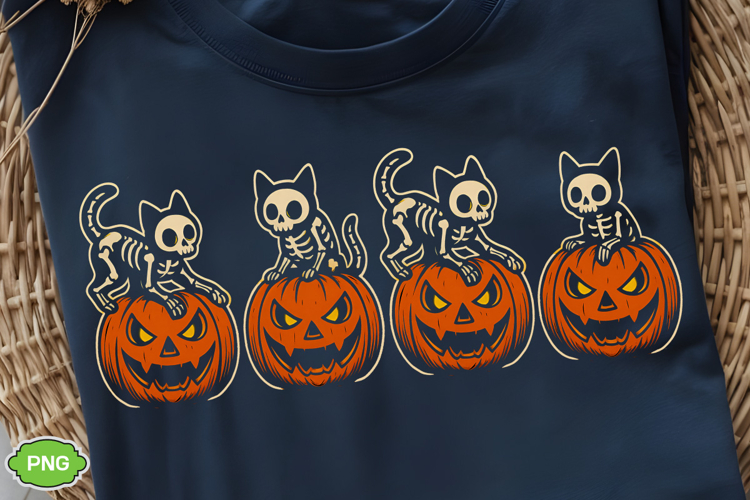 Spooky Season PNG, Halloween Pumpkin Cat PNG, Spooky Vibes