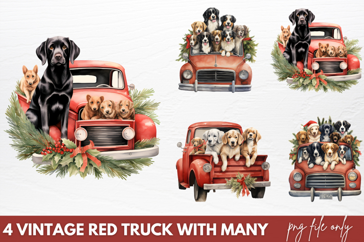 Vintage Truck Clipart Image 23