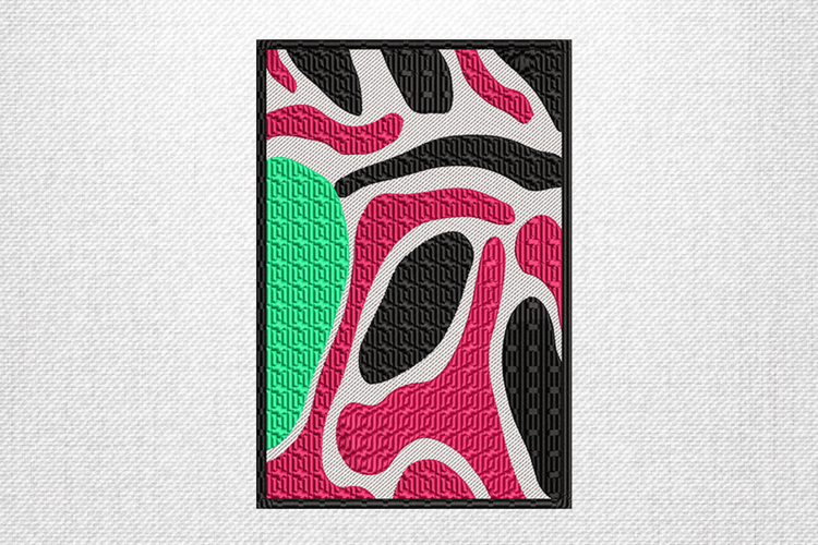 Modern Abstract Patchwork Embroidery Design