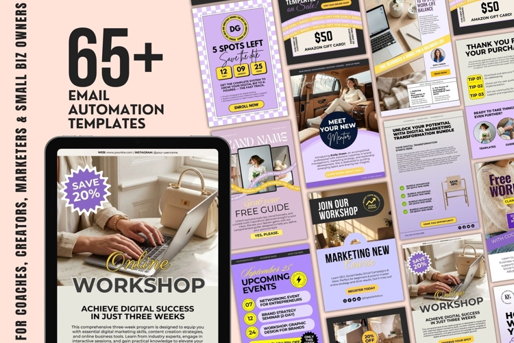 65 Email Newsletter template canva