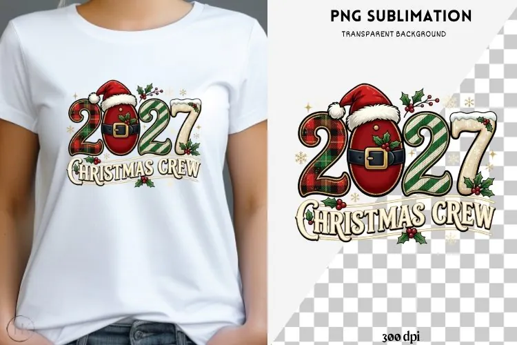 Family Christmas png design for T-shirts