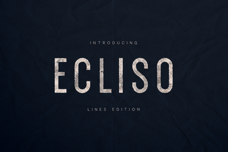 Ecliso Lines Edition Modern Display Sans Serif Font