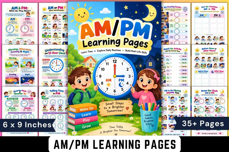 AM/PM Learning Pages