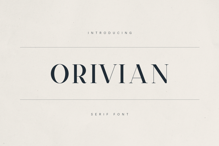 Orivian A Refined Serif Font example image 1