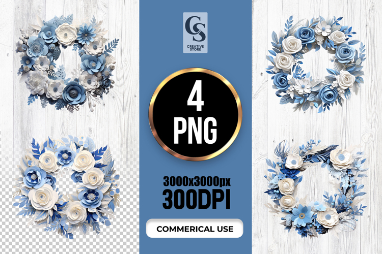 Watercolor Wreath Png Image 24