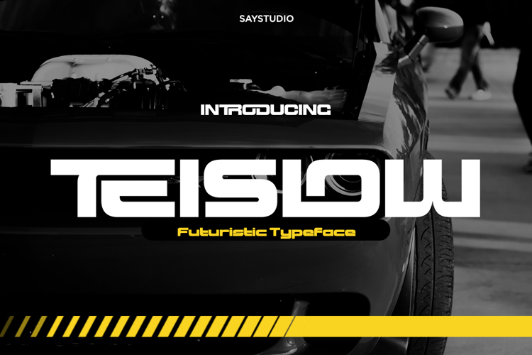 Teislow - Futuristic Typeface