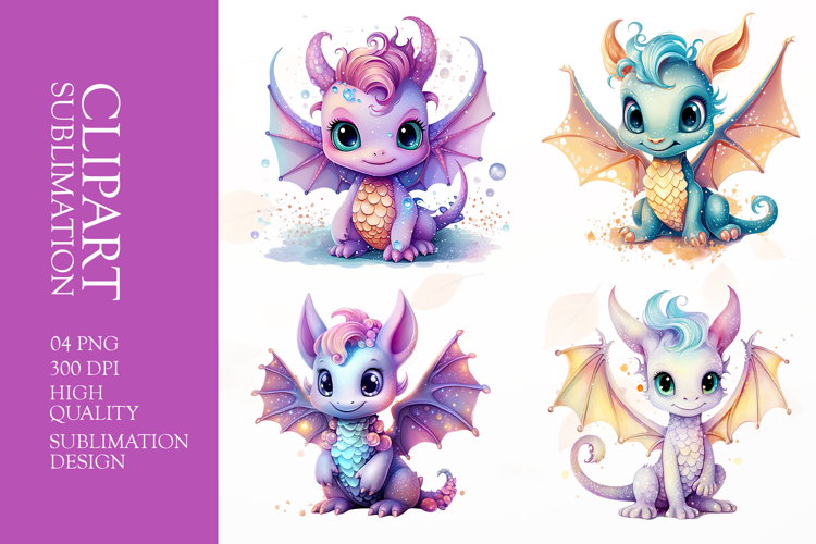 Cute Dragon Clipart Image 23