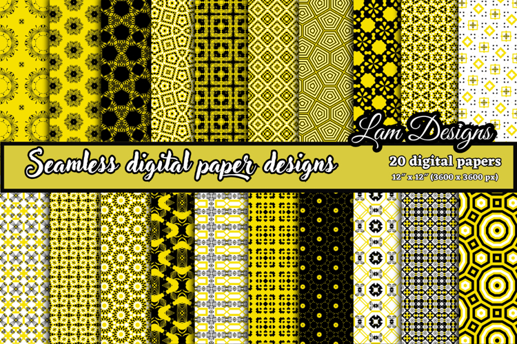 Geometric Seamless digital papers, Seamless pattern