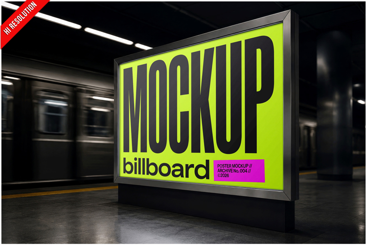 Poster Studio Scene Mockup