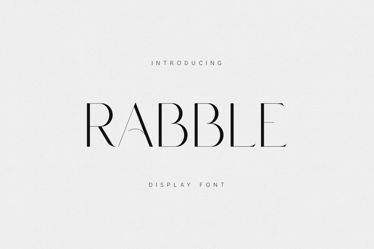 Rabble Elegant Editorial Display Serif