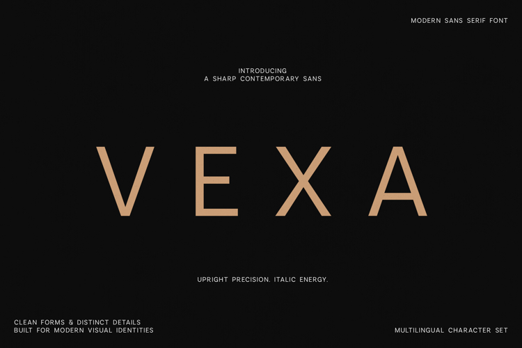 Vexa Modern Sans Serif Font