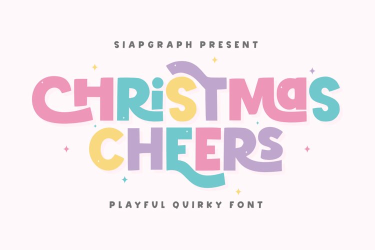 Christmas Cheers - Playful Quirky Font example image 1