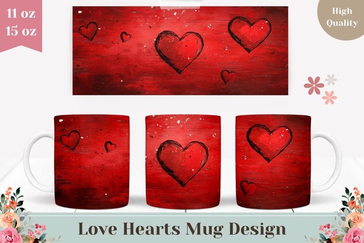 Red Hearts Png Image 13