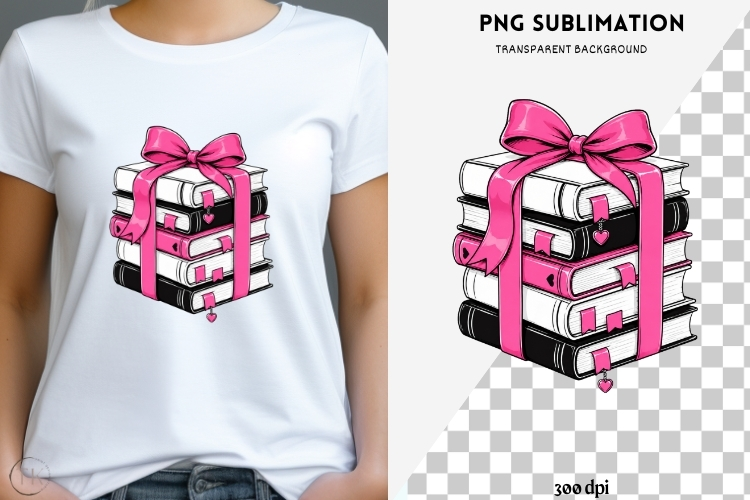 Book besties png design for T-shirts