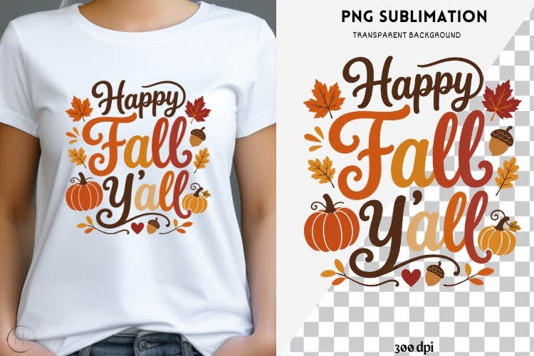 Autumn phrase png design for T-shirts