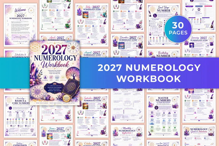 2027 Numerology Workbook Kdp interiors