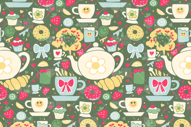 Vintage Tea Time Pattern