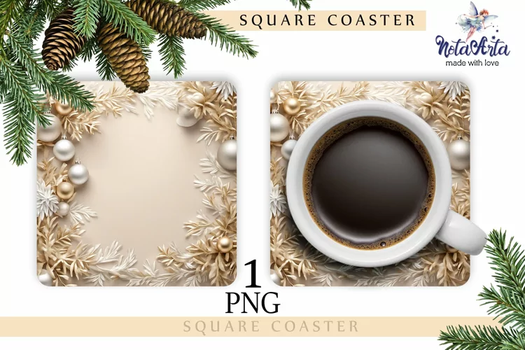 Christmas Coasters| PNG Christmas