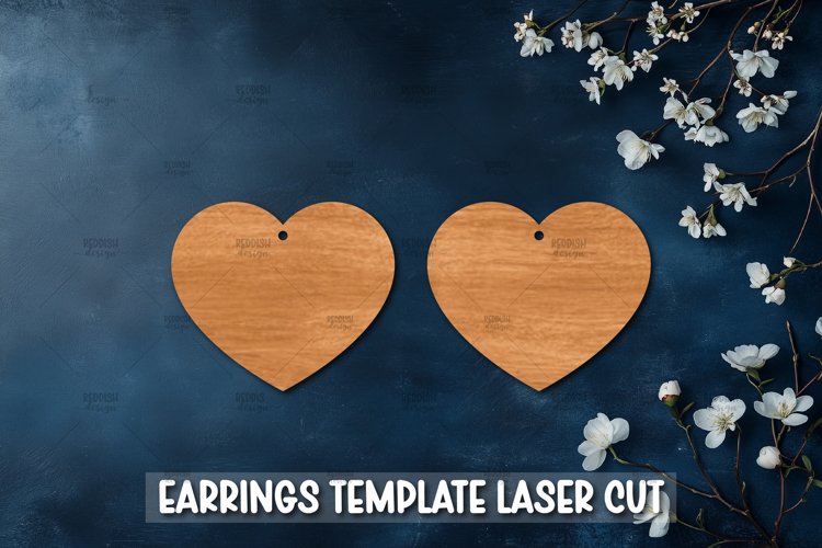 Heart Earrings Svg