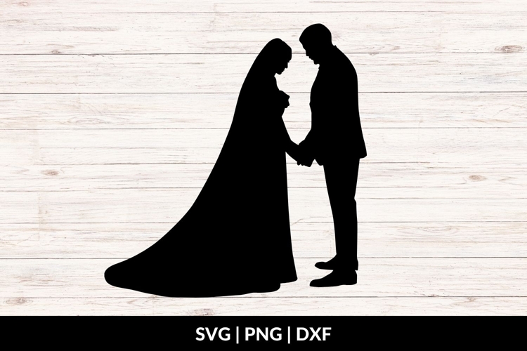 Wedding Clipart Black and White Image 4