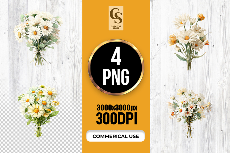 Daisy Flower Clipart Image 13