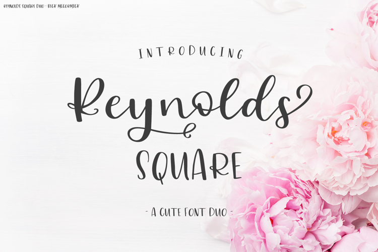 Reynolds Square Duo - Script Font & Sans Font