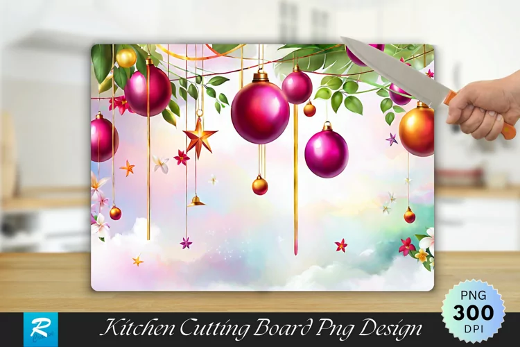 Christmas Cutting Board Sublimation Design