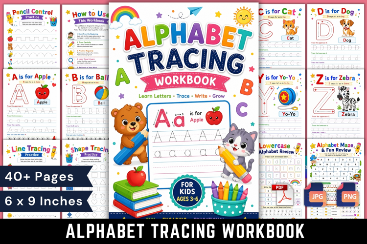 Alphabet Tracing Workbook for Kids