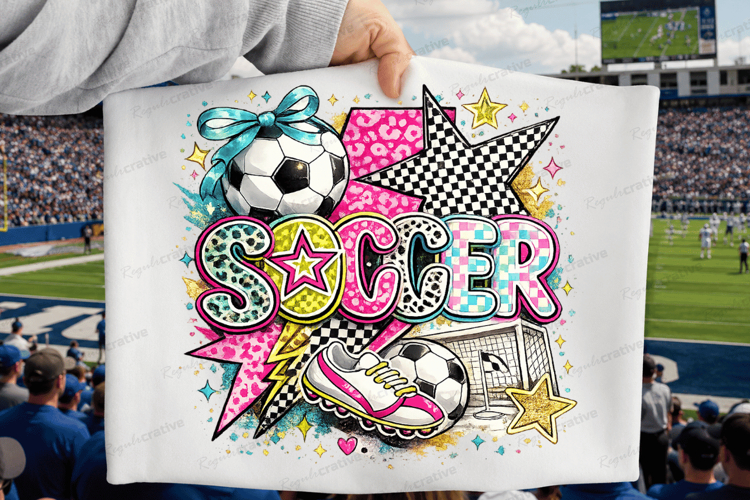 Soccer PNG Colorful Girls Soccer Ball, Cleats & Goal