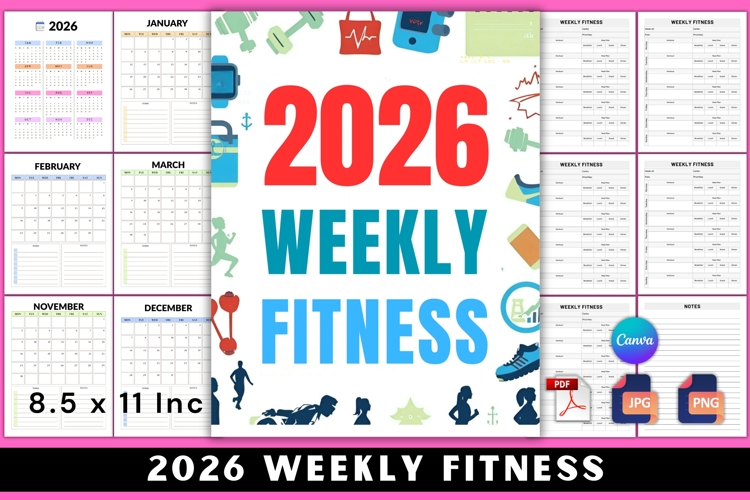 2026 Weekly Fitness Planner
