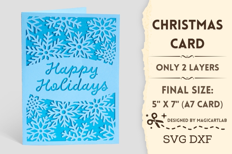 Christmas Card svg | Snowflake Card svg